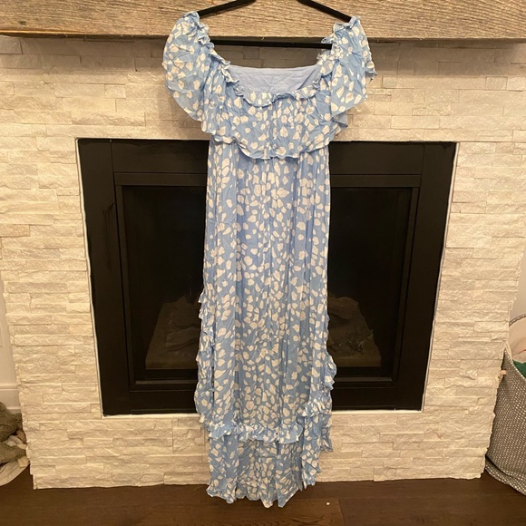 VICI- high low off the shoulder maxi dress - Picture 6 of 6